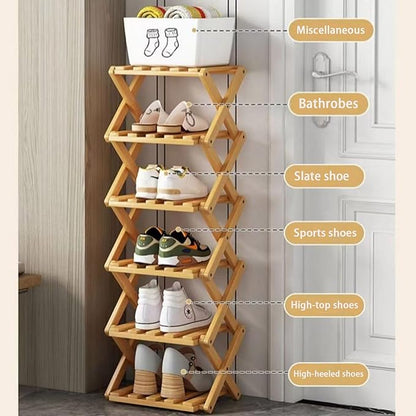 👟The 9-Tier Bamboo Rack: 3-Tier, 6-Tier, and 9-Tier No-Assembly Storage Solution!