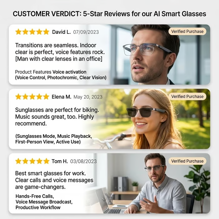 Real-time AI translation, 4K recording, and full-scene voice control — your portable cinema and personal assistant in one.
