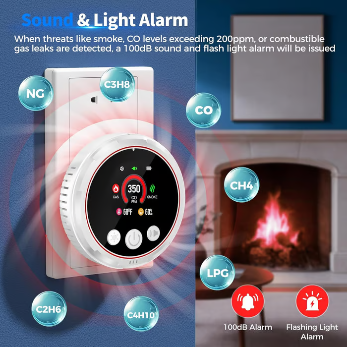 🏠 5-in-1 Smart Air Safety Monitor