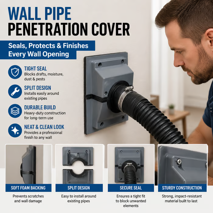 🏠 Wall Penetration Cover Plate Kit