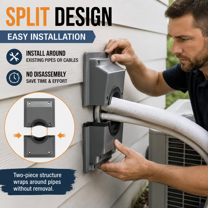 🏠 Wall Penetration Cover Plate Kit