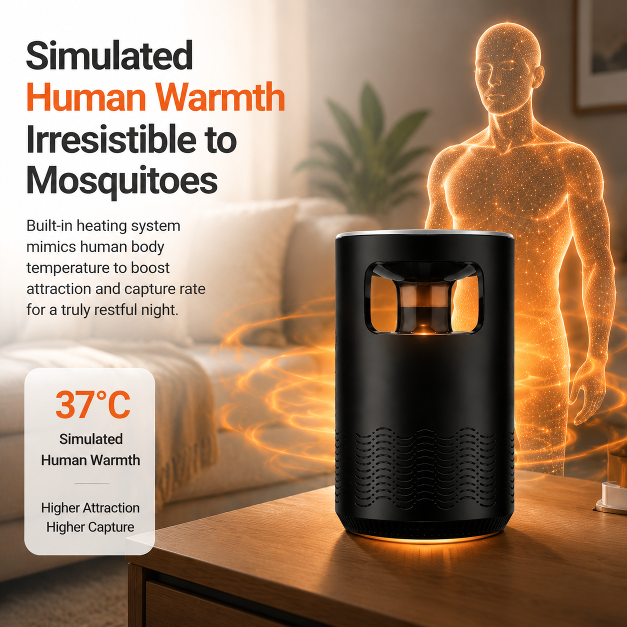 🦟360° UV Mosquito Killer Lamp – No More Bites, No More Smelly Sprays