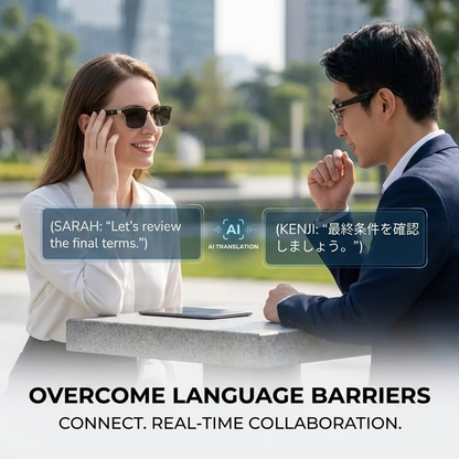 Real-time AI translation, 4K recording, and full-scene voice control — your portable cinema and personal assistant in one.