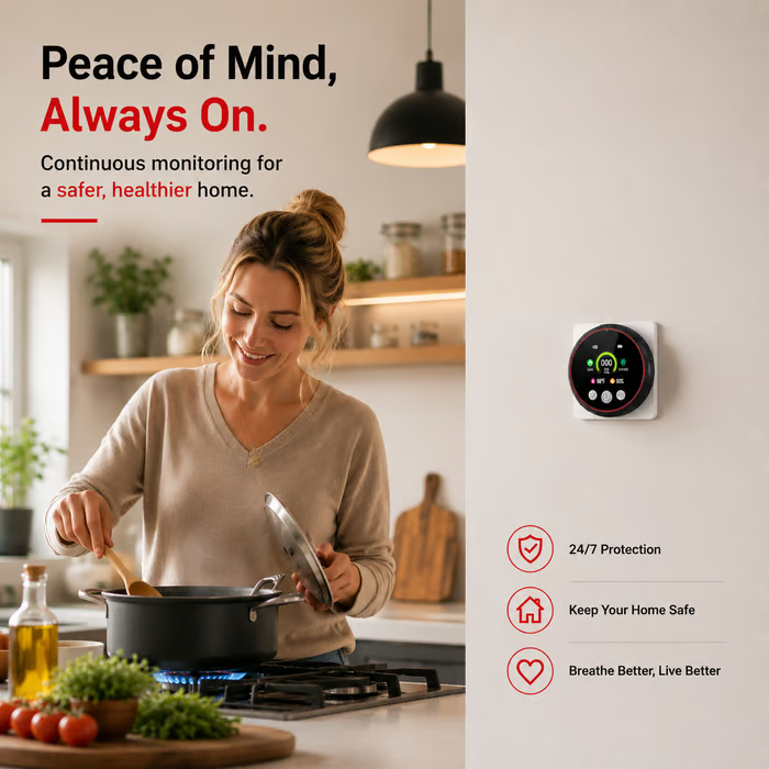 🏠 5-in-1 Smart Air Safety Monitor
