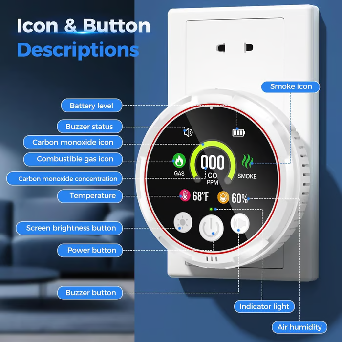 🏠 5-in-1 Smart Air Safety Monitor